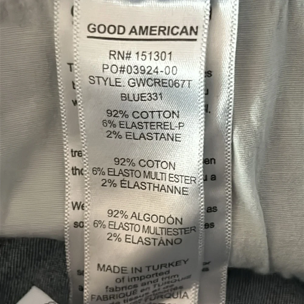 Good American Good Waist Crop jeans size 25